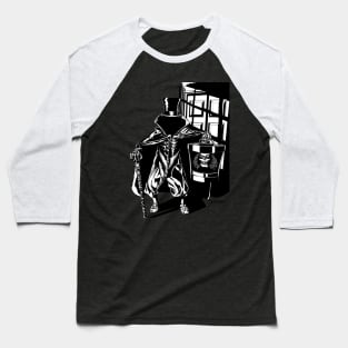 Hatbox Ghost Baseball T-Shirt